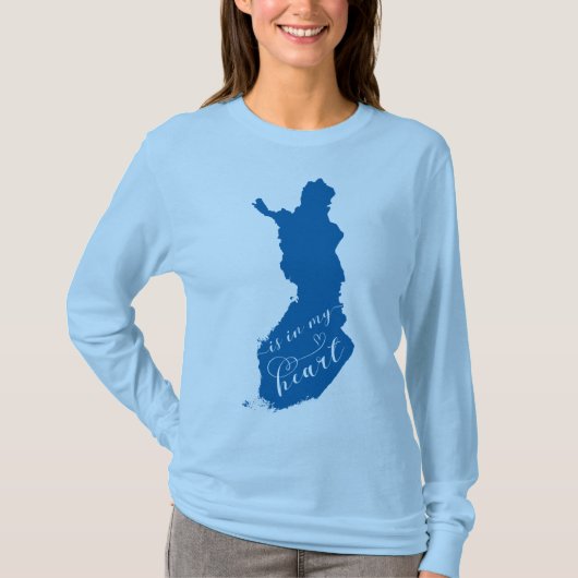 T-shirt La Finlande Est Dans Mon Coeur (Devant)