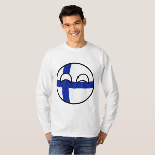 T-shirt La Finlande Geeky tendante drôle Countryball