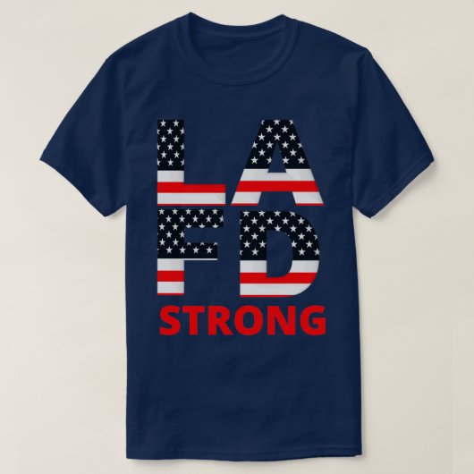 T-shirt LA Fire Department Strong 2 (Design devant)