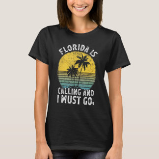 T-shirt La Floride Appelle Que Je Dois Aller Plage Floride