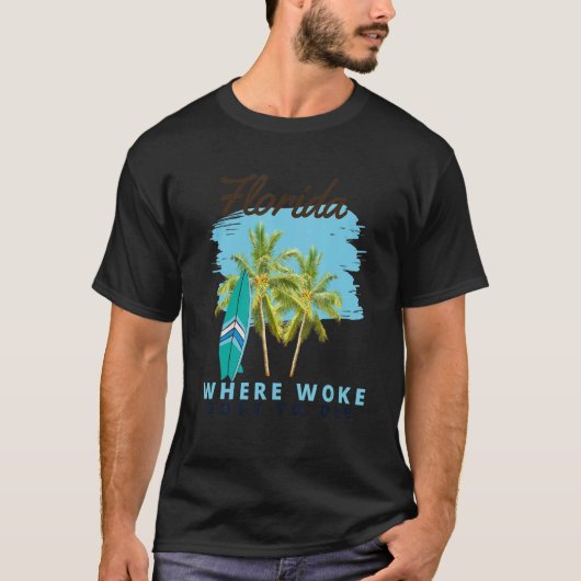T-shirt La Floride Est Où Woke Va Mourir 7 (Devant)