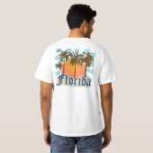 T-shirt La Floride le Floride Etats-Unis (Dos entier)