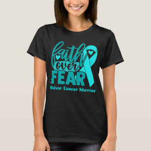 T-shirt La foi au sujet de la peur Vulvar Cancer Sensibili