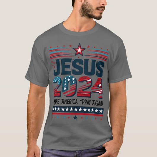 T-shirt La foi dans l'avenir : Jésus 2024 (Devant)