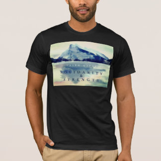 T-SHIRT LA FOI DONNE SOLIDARITÉ NOIR INSPIRATIONNEL