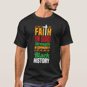 T-shirt La Foi En Dieu Force Dans La Communauté Histoire N
