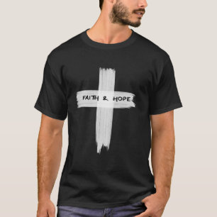 T-shirt La foi et l'espoir Jésus Croix