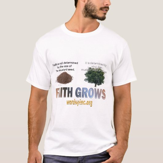 T-shirt La foi grandit (Devant)
