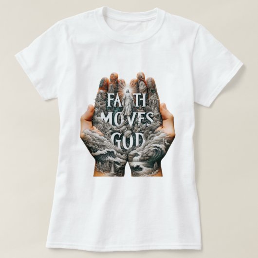 T-shirt La foi motive Dieu (Design devant)