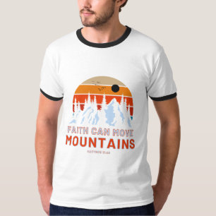 T-shirt La foi peut déplacer les montagnes Bible Hommes Ri