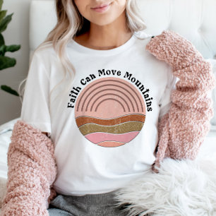 T-shirt La foi peut déplacer les montagnes Citation chréti