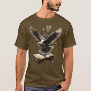T-shirt La foi sonne - Dove, Bible & Cross Christian T-Shi