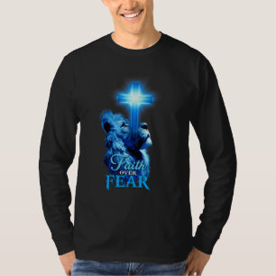 T-shirt La foi sur la peur Bible Écriture Citation Christi