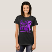 T-shirt La foi sur la peur Fibromyalgie Sensibilisation (Devant entier)
