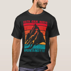 T-shirt La foi vintage peut déplacer les montagnes Matthie