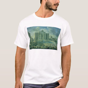 T-shirt La fontaine de TREVI à Rome, 1753-56