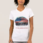 T-shirt La force de l'Amérique brille (Devant)