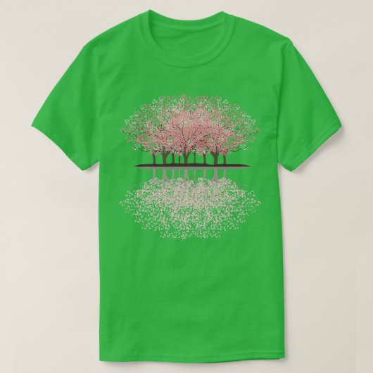 T-shirt La forêt de fleurs de Sakura (Design devant)