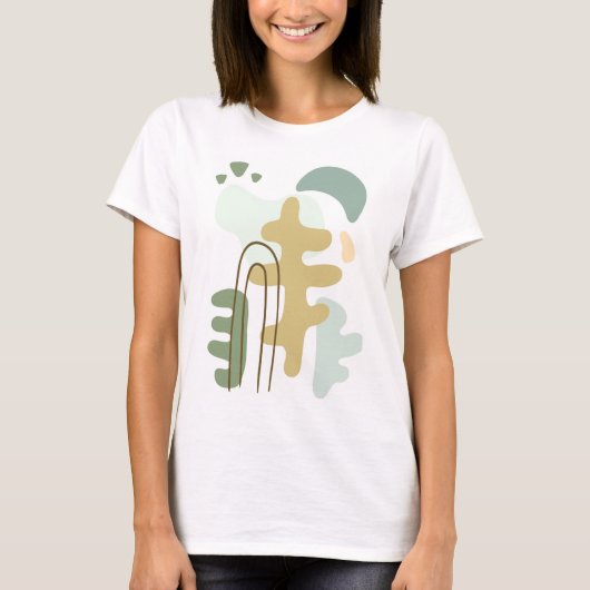 T-shirt La forêt moderne Abstraite (Devant)