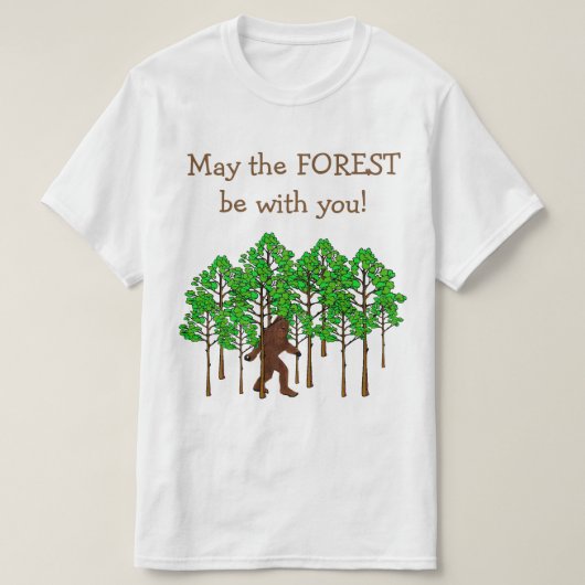 T-shirt La forêt soit avec vous (Design devant)