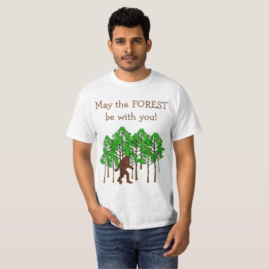 T-shirt La forêt soit avec vous (Devant entier)