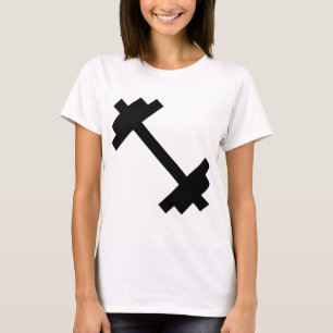 T-shirt La forme physique de gymnase de muscles d'haltère