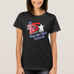 T-shirt La formidable équipe féminine de football américai