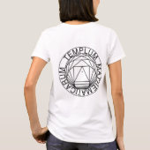 T-shirt La formule d'Euler, la dérivation de l'identité (Dos)