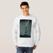 T-shirt La foudre frappe la Tour Eiffel (Devant entier)