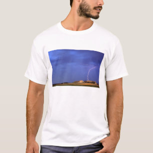 T-shirt La foudre frappe les buttes près de Scottsbluff