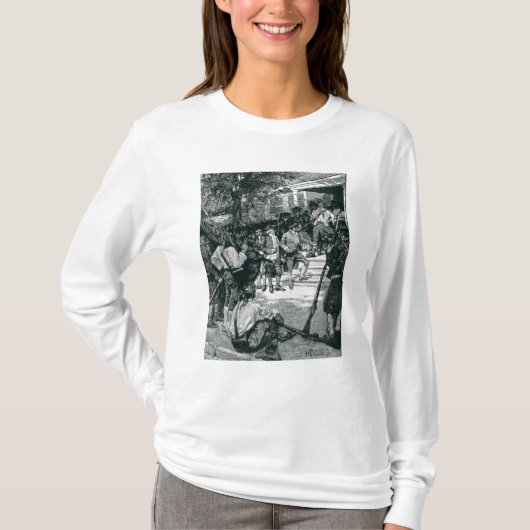 T-shirt La foule de Shays en possession d'un tribunal (Devant)