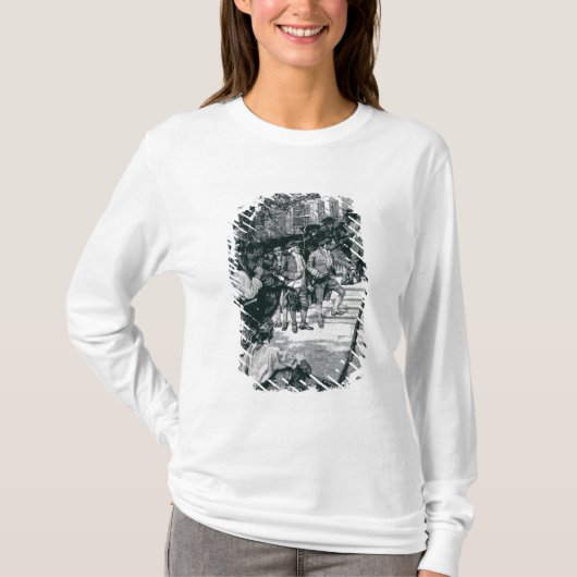 T-shirt La foule de Shays en possession d'un tribunal (Devant)