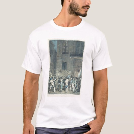 T-shirt La foule errant les rues de Paris (Devant)
