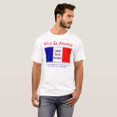 T-shirt La France de Vive - pour l'amant des vins rouges (Devant entier)