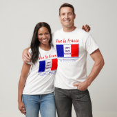 T-shirt La France de Vive - pour l'amant des vins rouges (Unisexe)