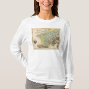 T-shirt La France hypsométrique