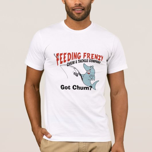 T-shirt La frénésie de alimentation des hommes a obtenu le (Devant)