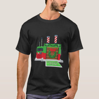 T-shirt La Fusée de Noël de Santa Brainrot Italien Voler