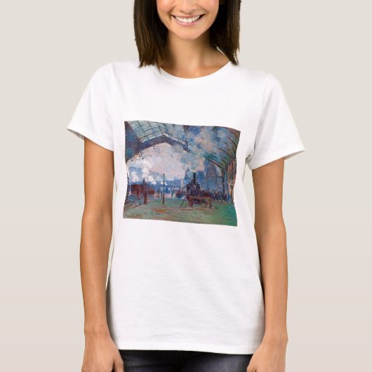 T-shirt La gare Saint-Lazare, Monet (Devant)
