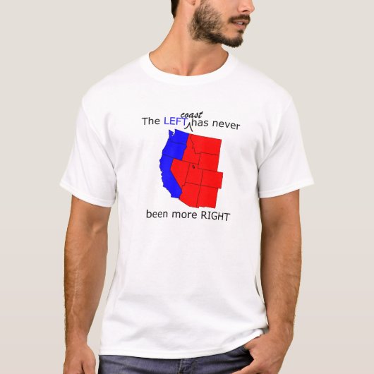 T-shirt La gauche (côte) n'a jamais été plus exacte (Devant)