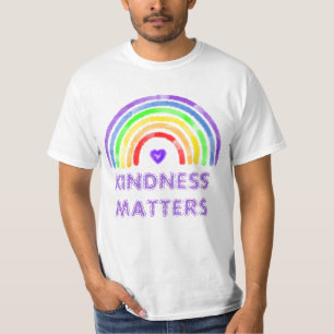 T-shirt La gentillesse compte Arc en ciel