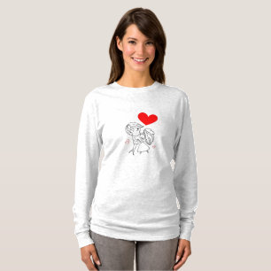 T-shirt La gentillesse compte Graphisme élégant du cœur