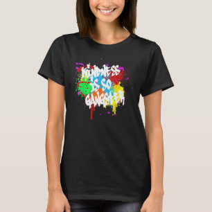 T-shirt La gentillesse Est Si Gangster Graffiti Anti-Intim