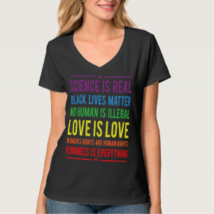 T-shirt La gentillesse est TOUT La science est réelle L'am