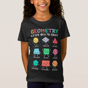 T-Shirt La géométrie vous maintient en forme - Humour math
