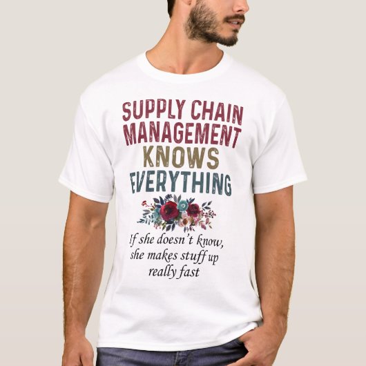 T-shirt La Gestion De La Chaîne D'Approvisionnement Sait T (Devant)