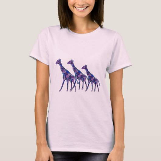 T-shirt La girafe pourpre (Devant)