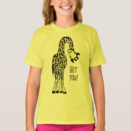T-shirt la girafe sauvage de la vie de giraff de (Devant)