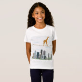 T-Shirt La girafe surmonte la peur (Devant entier)