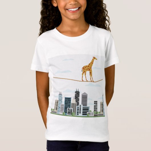 T-Shirt La girafe surmonte la peur (Devant)